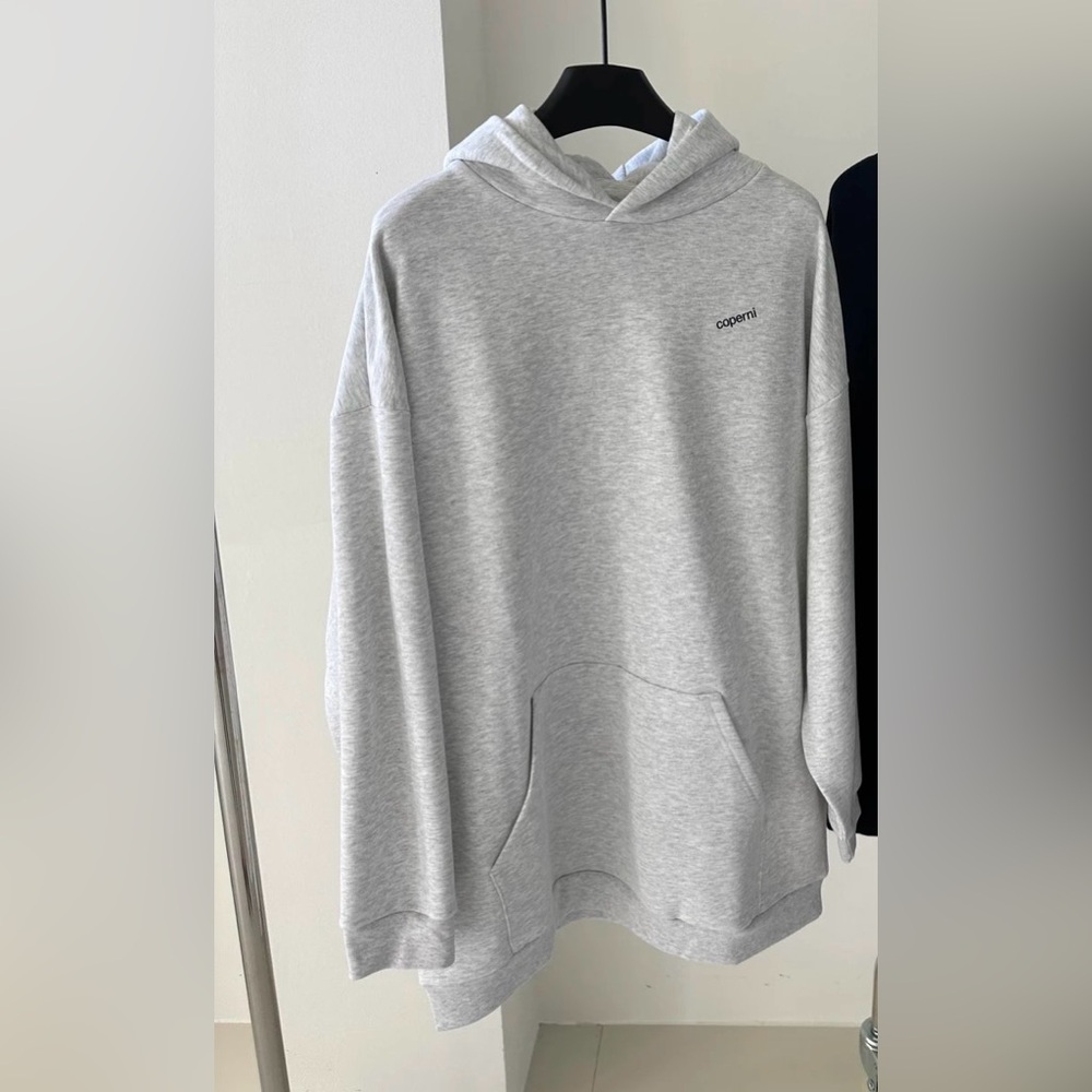 Jennie-Inspired Coperni Grey Hoodie with Devil Ears｜L
